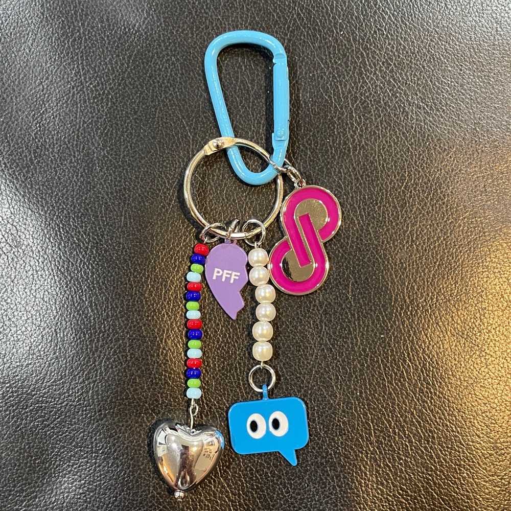 Poshmark Posh Fest Keychain with Charms New